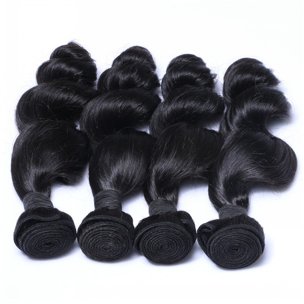 Original Human Hair Weave virgin Brazilian Hair Bundles Cuticle Intact Hair Weft   LM205